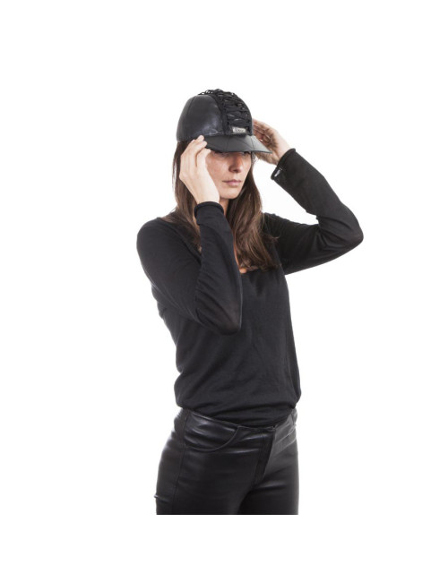Casquette DIOR T 57 cuir noir