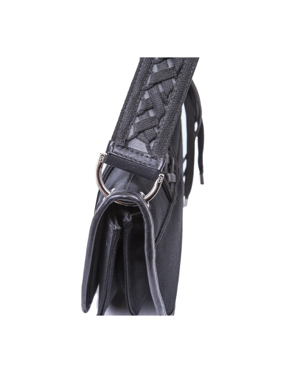 Sac DIOR en satin de soie noir