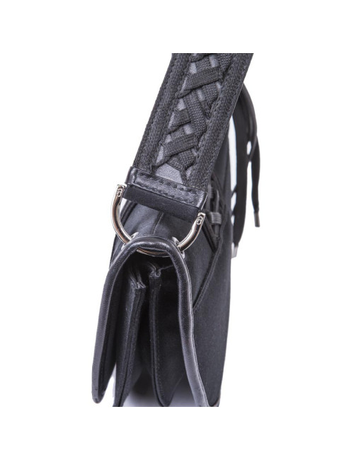 Sac DIOR en satin de soie noir