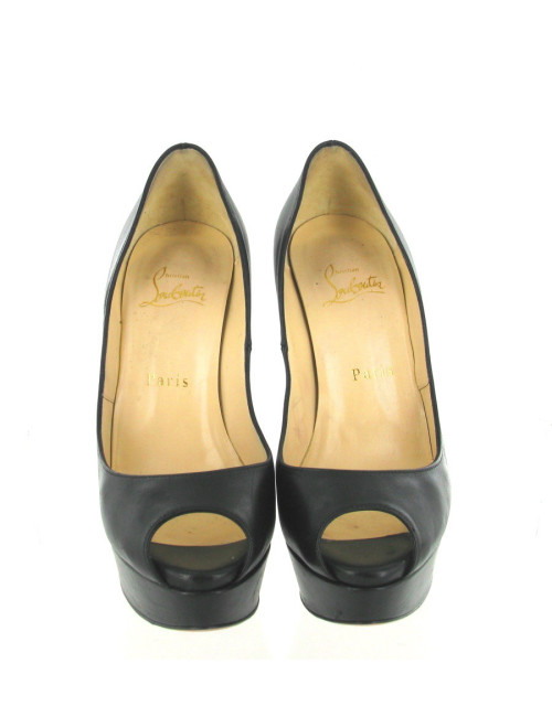 Escarpins LOUBOUTIN T37 en cuir noir