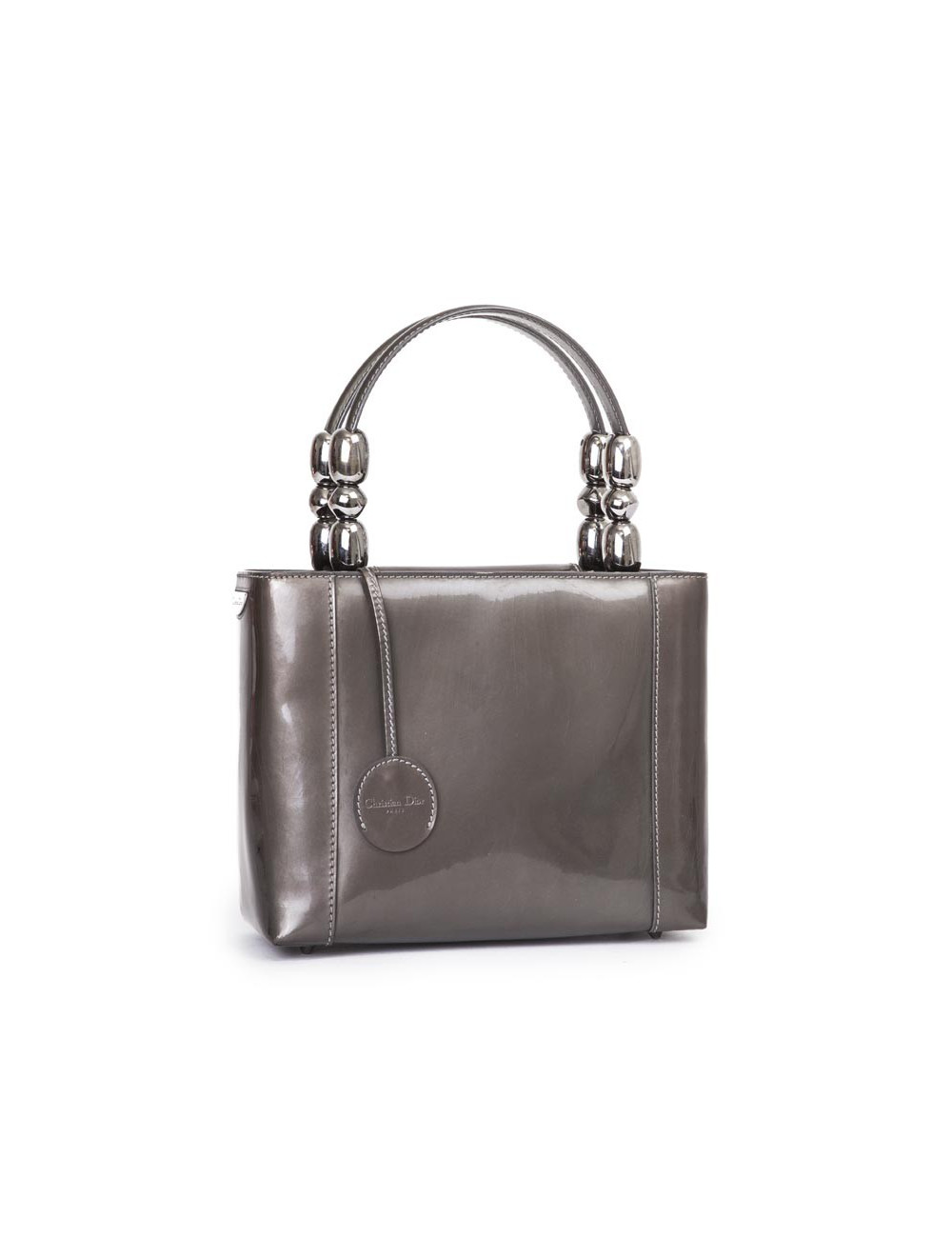 Sac Lady D  DIOR cuir verni  brun