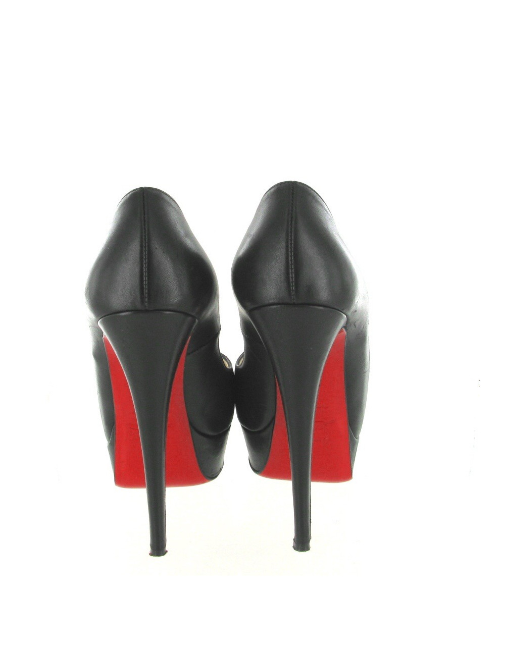 Escarpins LOUBOUTIN T37 en cuir noir