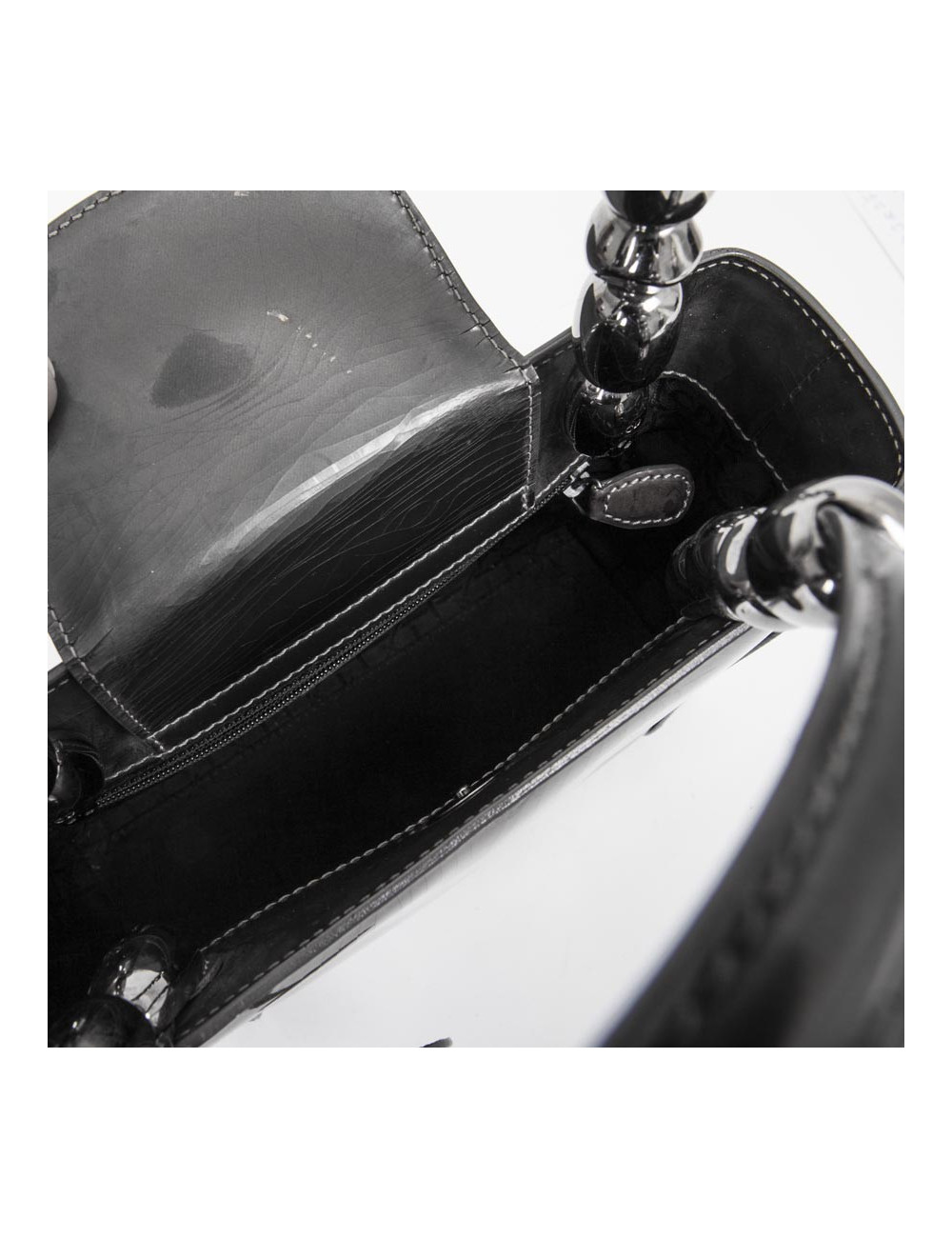 DIOR ' Lady D DIOR' in brown patent leather