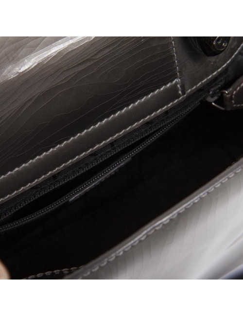 Sac Lady D  DIOR cuir verni  brun