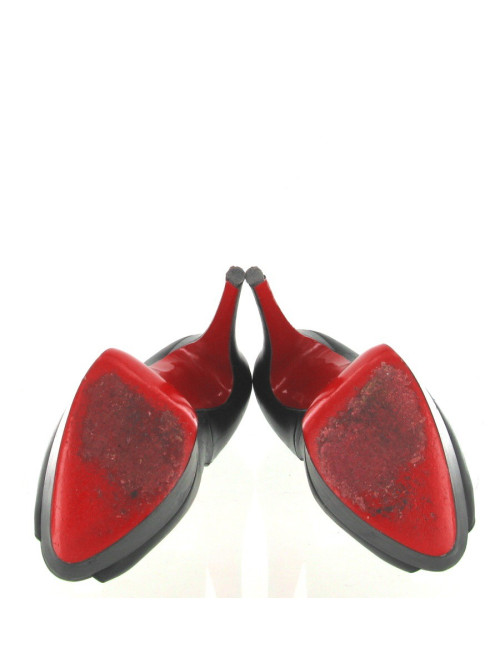 Escarpins LOUBOUTIN T37 en cuir noir