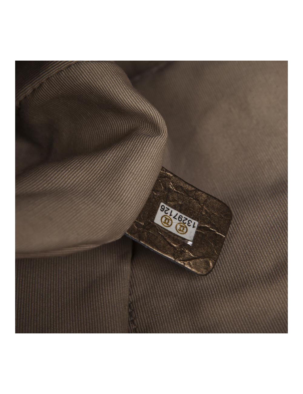 Sac Cabas CHANEL cuir vieilli doré bronze