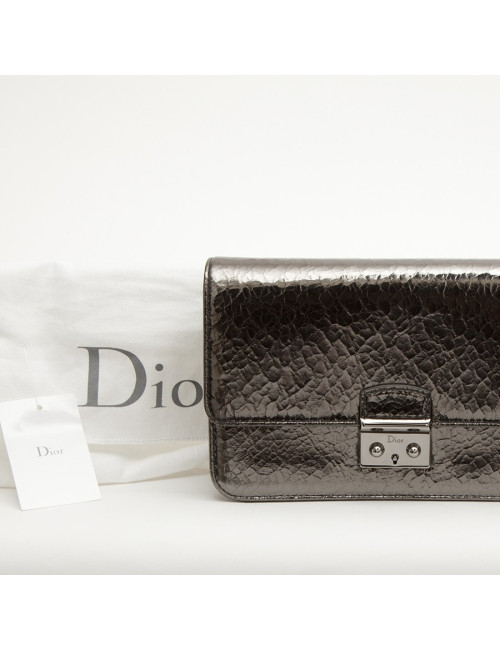 Sac pochette  Miss Dior  DIOR cuir craquelé  canon de fusil