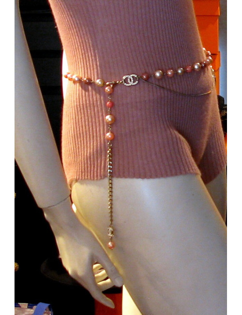 Ceinture coeur SAUTOIR ROSE CHANEL