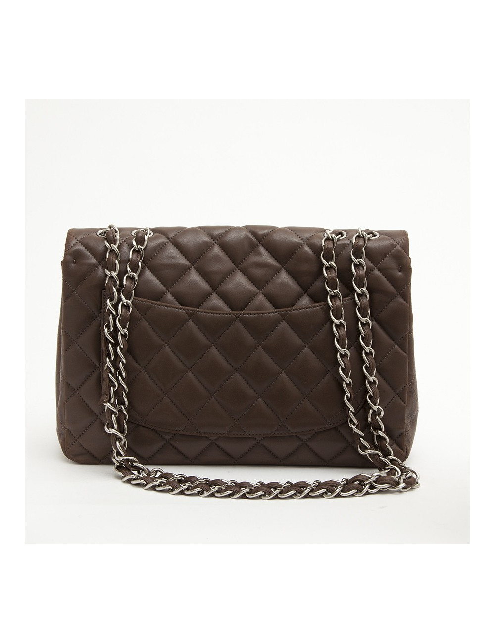 Sac CHANEL Jumbo matelassé marron