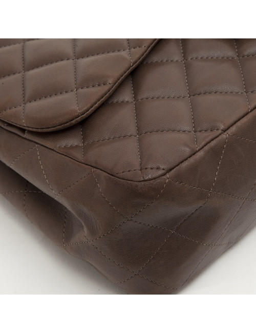 Sac CHANEL Jumbo matelassé marron