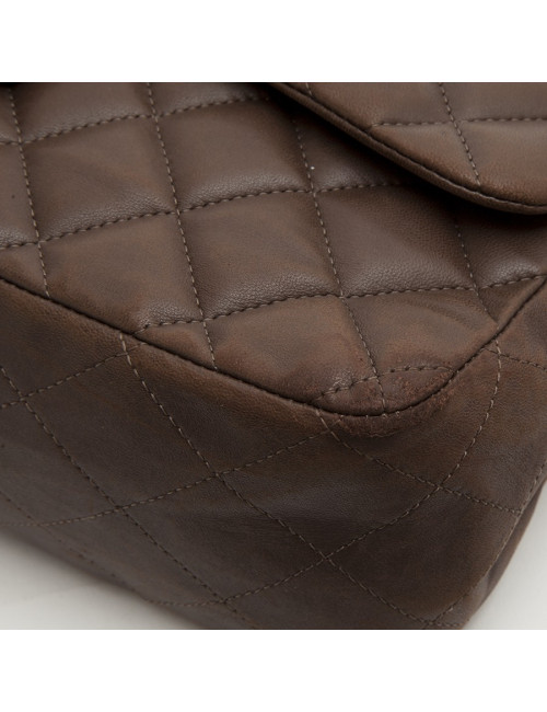 Sac CHANEL Jumbo matelassé marron