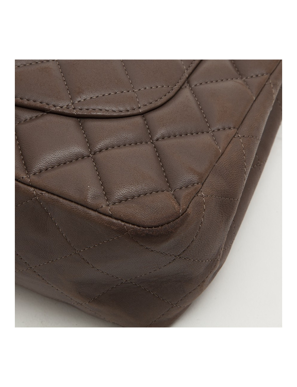 Sac CHANEL Jumbo matelassé marron