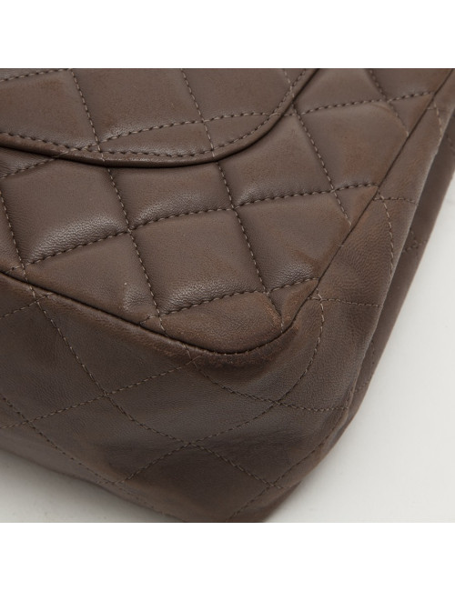 Sac CHANEL Jumbo matelassé marron