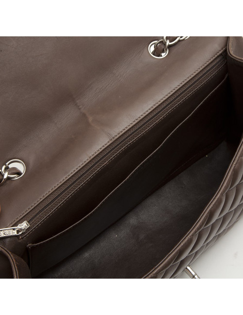 Sac CHANEL Jumbo matelassé marron