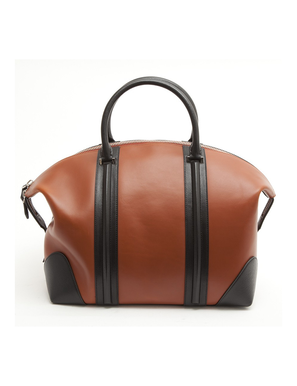 GIVENCHY 24 HRES bag in box camel leather and black grained leather