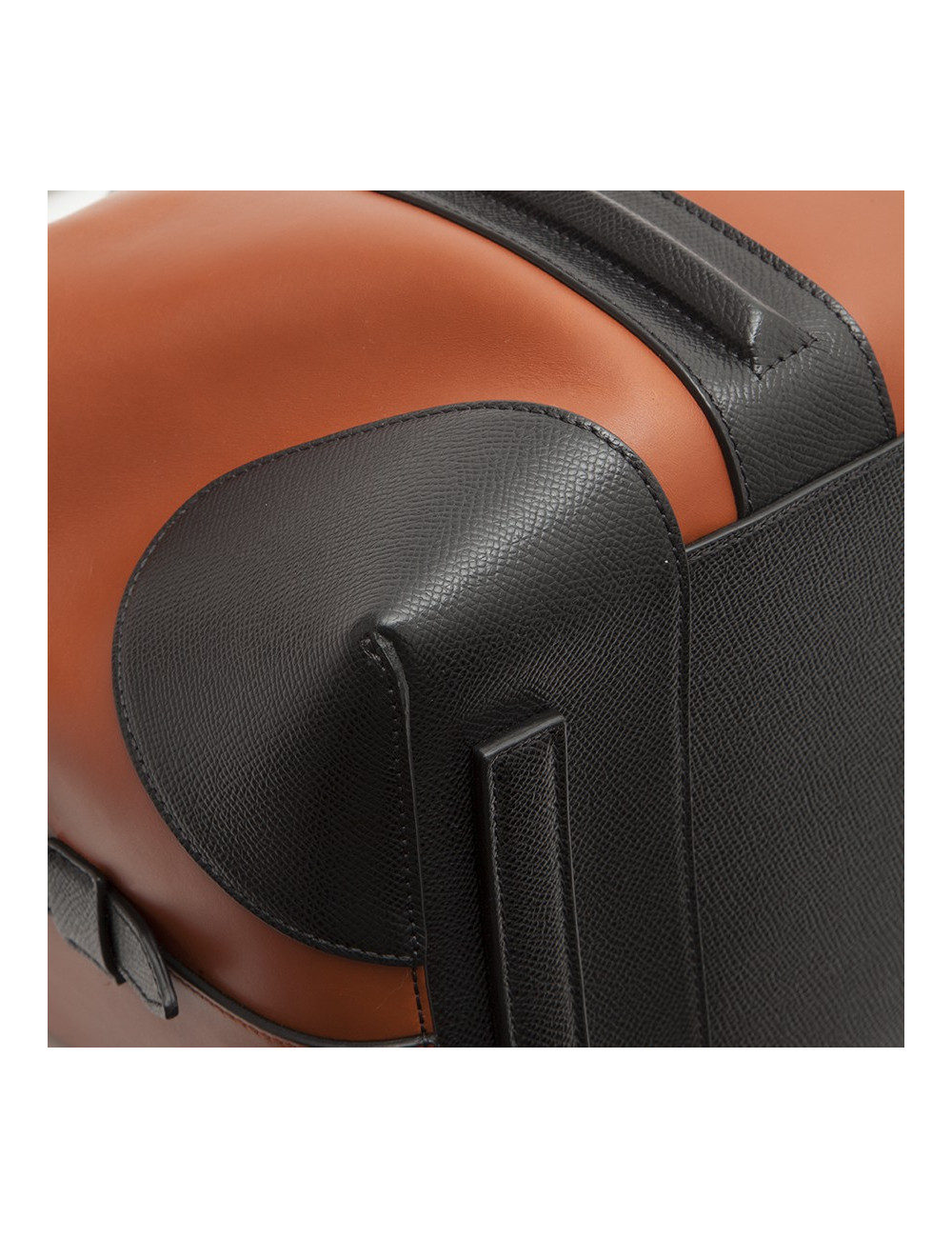 GIVENCHY 24 HRES bag in box camel leather and black grained leather