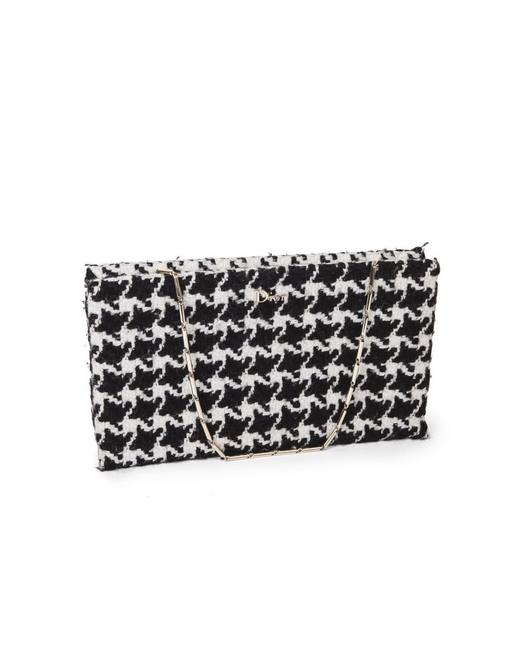 Haut et pochette assortie DIOR en tissu pied de poule 