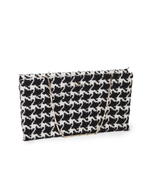 Haut et pochette assortie DIOR en tissu pied de poule 
