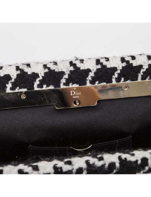 Haut et pochette assortie DIOR en tissu pied de poule 