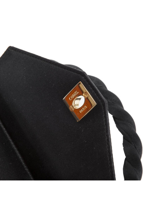 Sac CHANEL satin noir