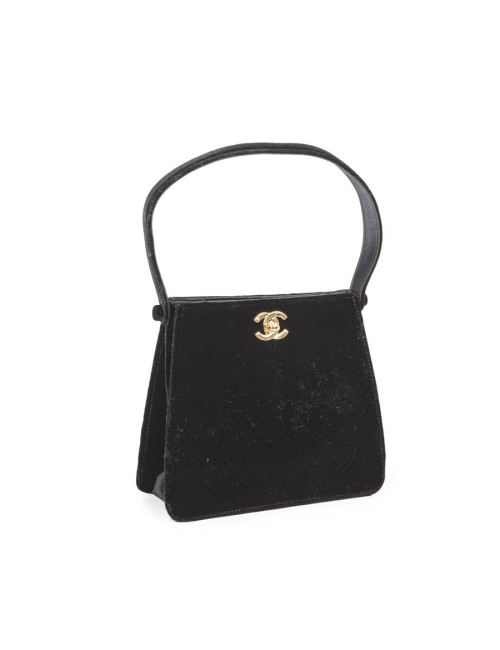 Sac CHANEL velours noir