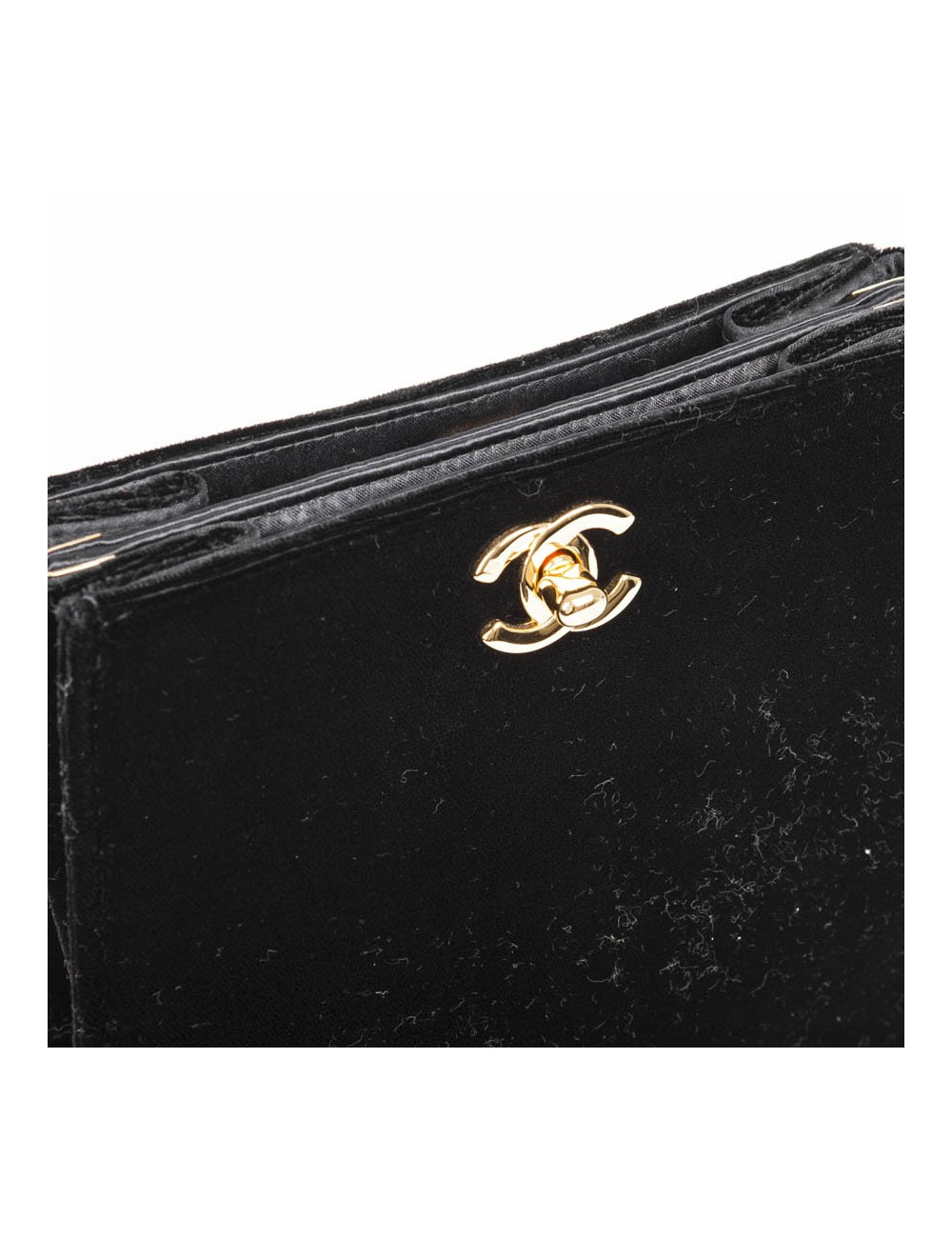 Sac CHANEL velours noir