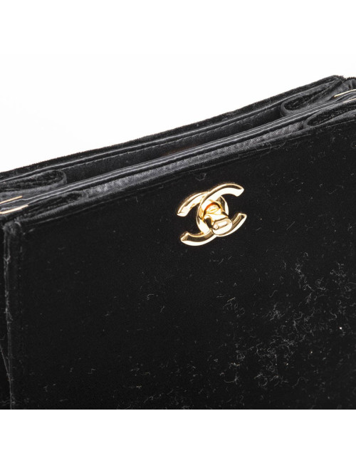 Sac CHANEL velours noir