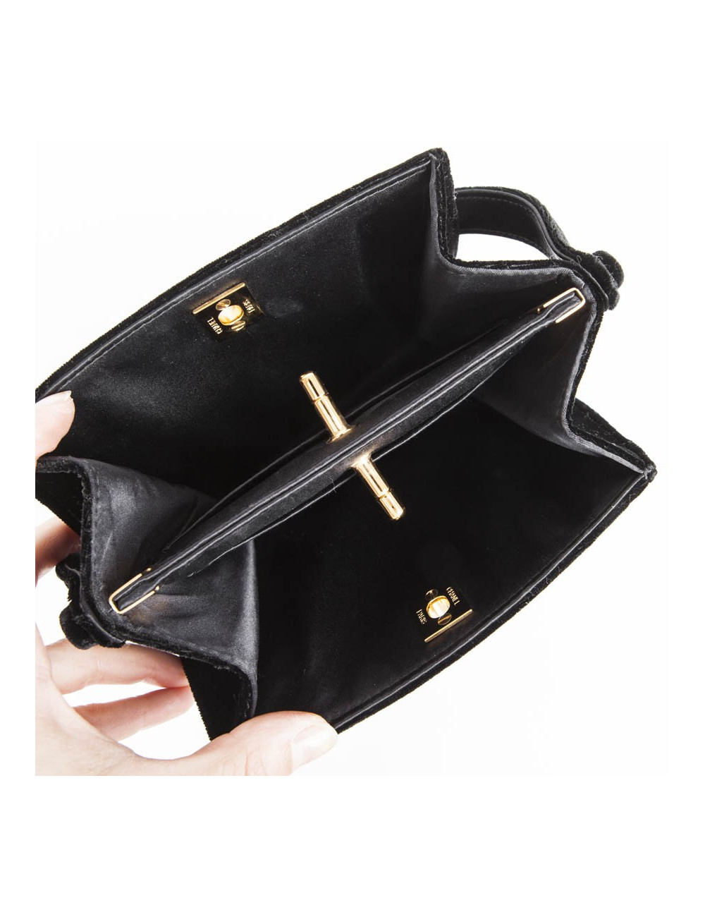 Sac CHANEL velours noir