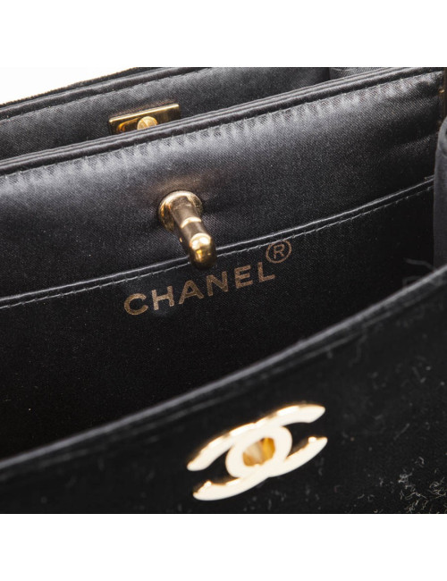 Sac CHANEL velours noir