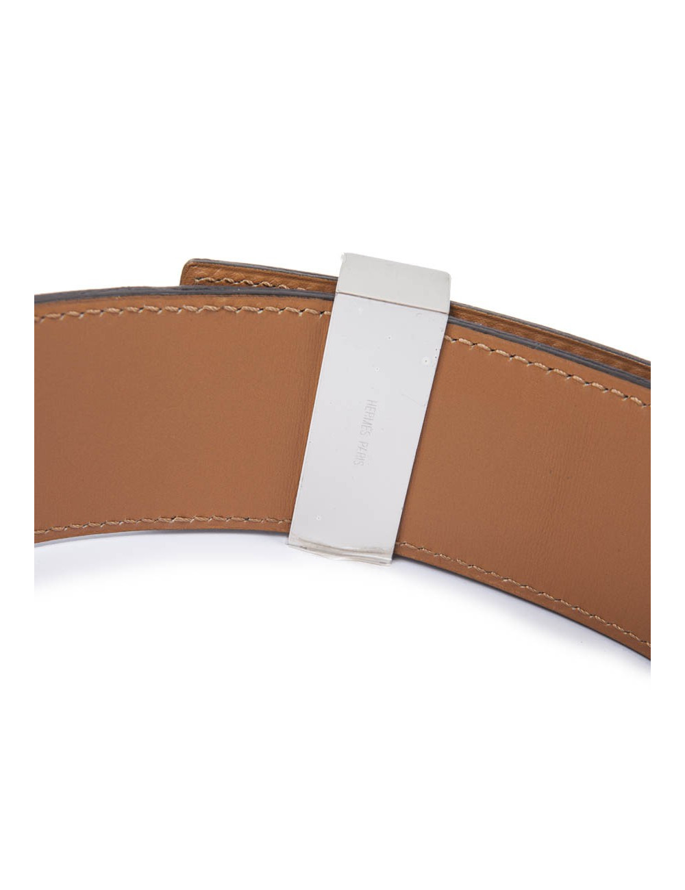 Ceinture CDC HERMES T  en daim bleue