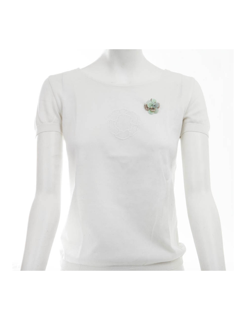 Broche CHANEL tricolore