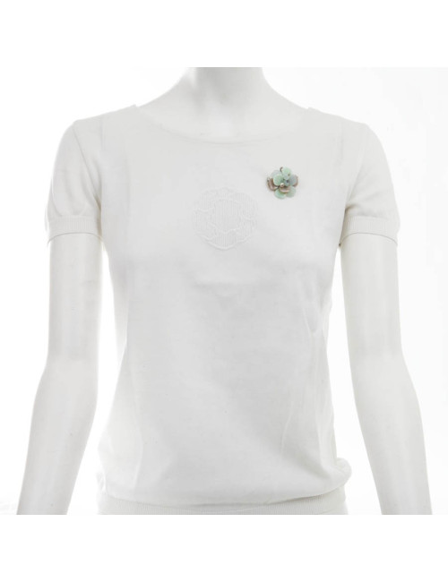 Broche CHANEL tricolore