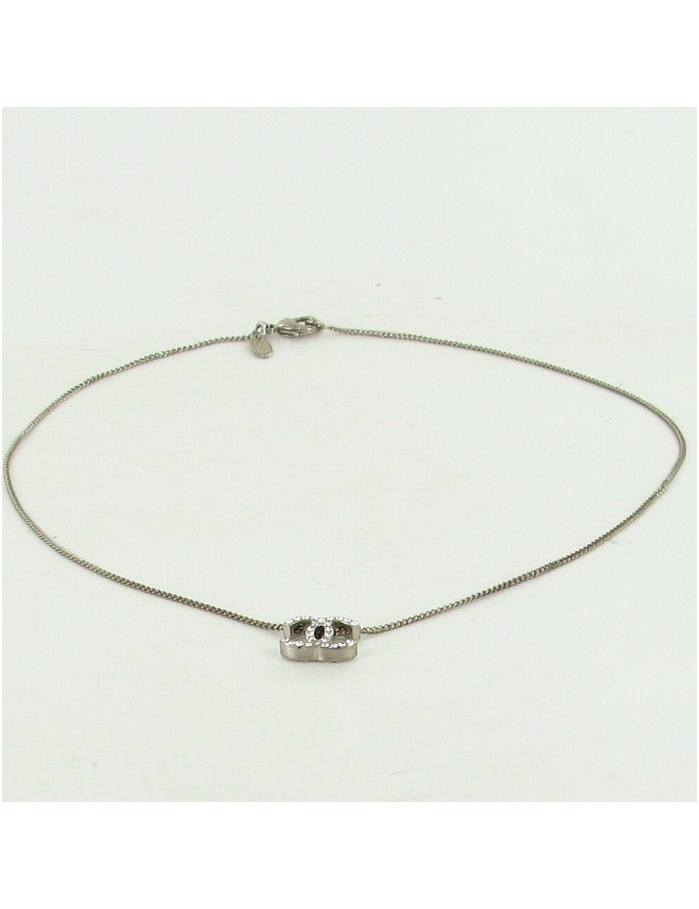 Ras de cou CHANEL CC serti de strass