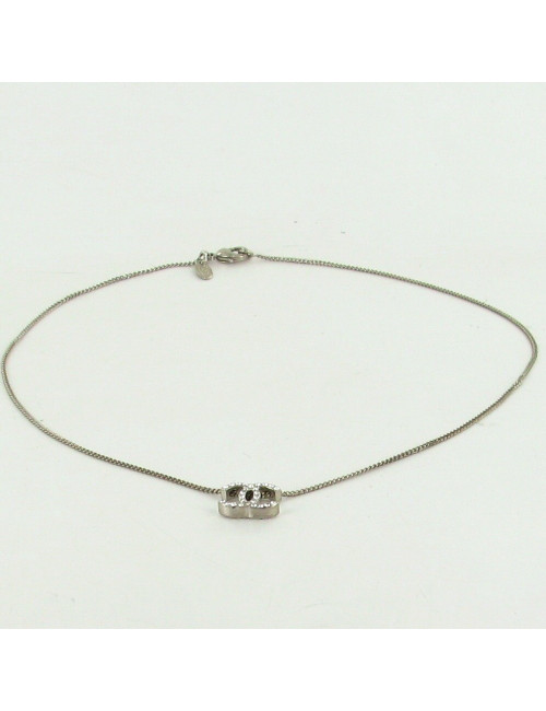 Ras de cou CHANEL CC serti de strass