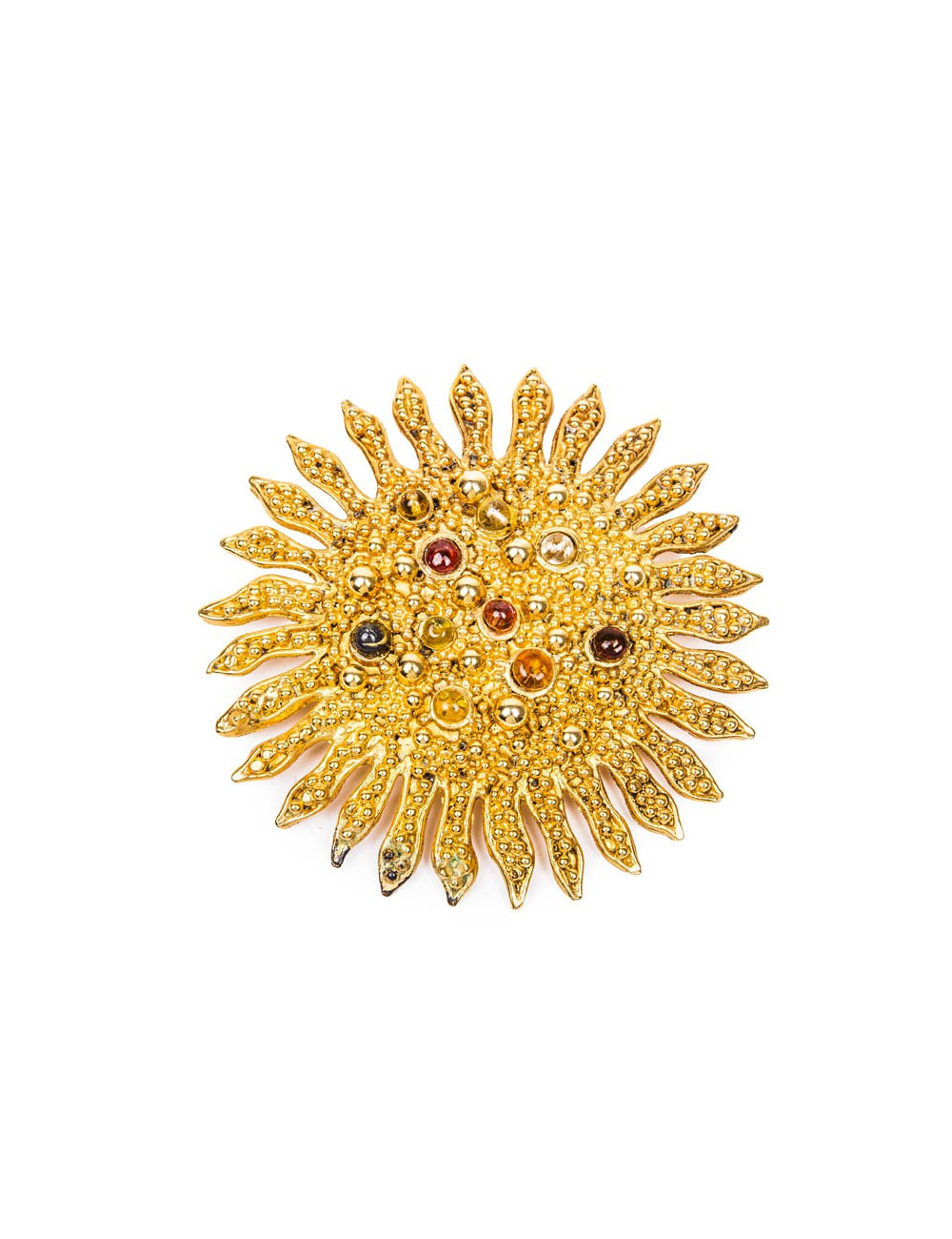 Broche LOEWE soleil doré
