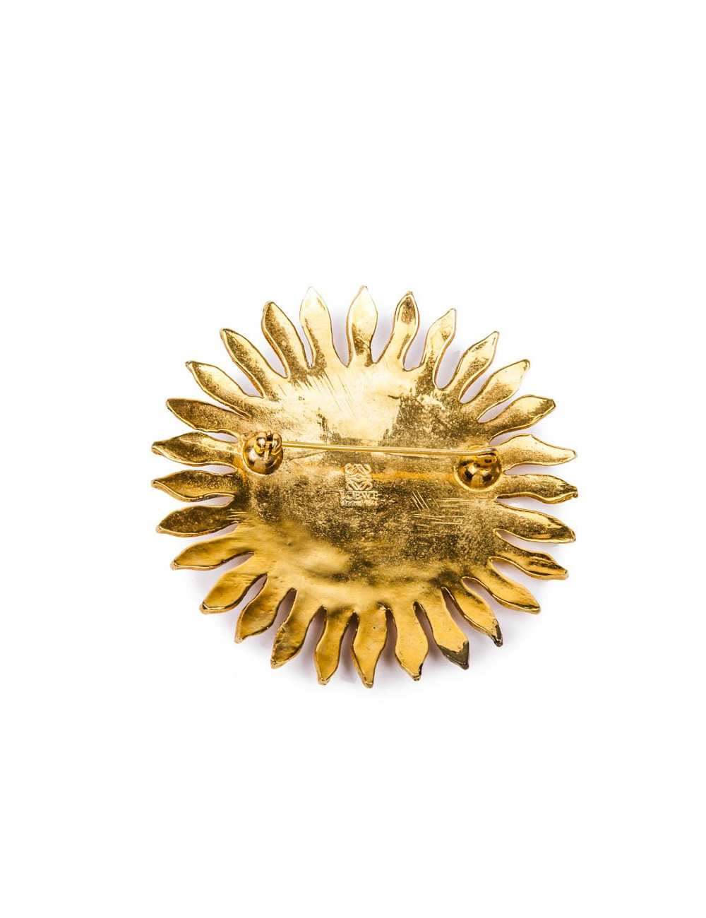 Broche LOEWE soleil doré