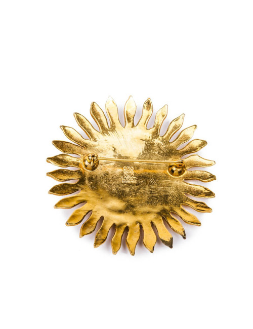 Broche LOEWE soleil doré