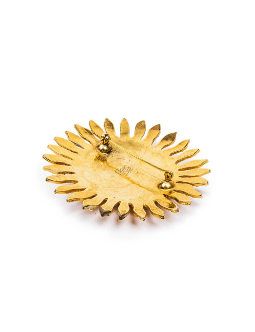 Broche LOEWE soleil doré