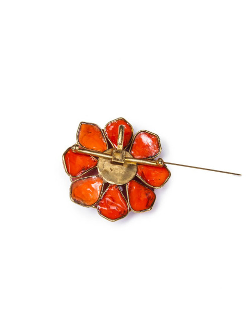 Broche orange