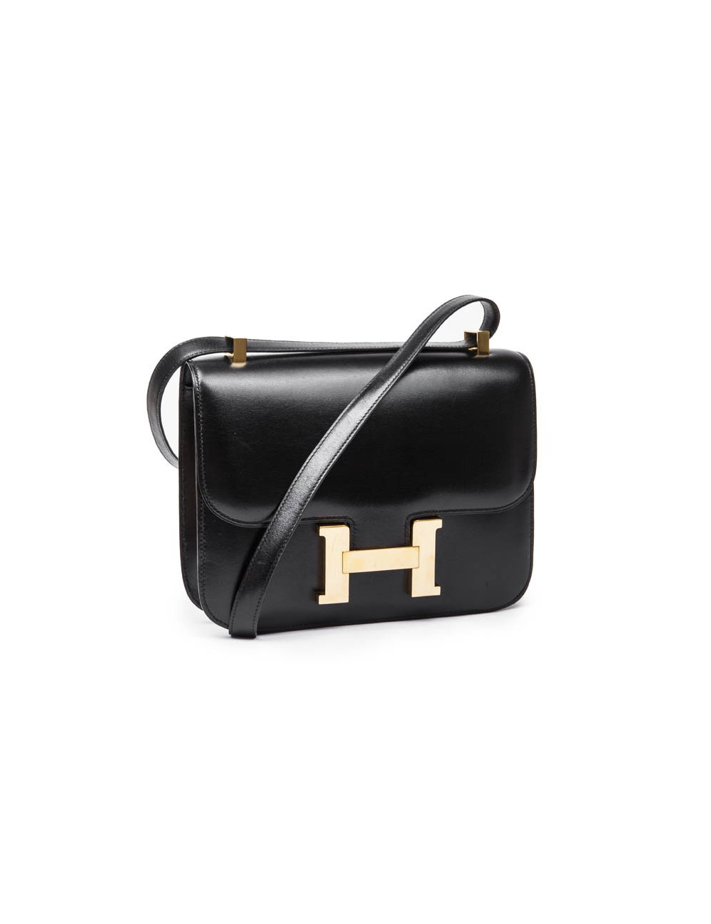 Constance HERMES cuir box noir