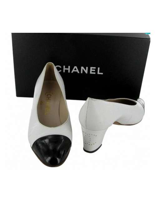 Escarpins CHANEL T36 noir et blanc