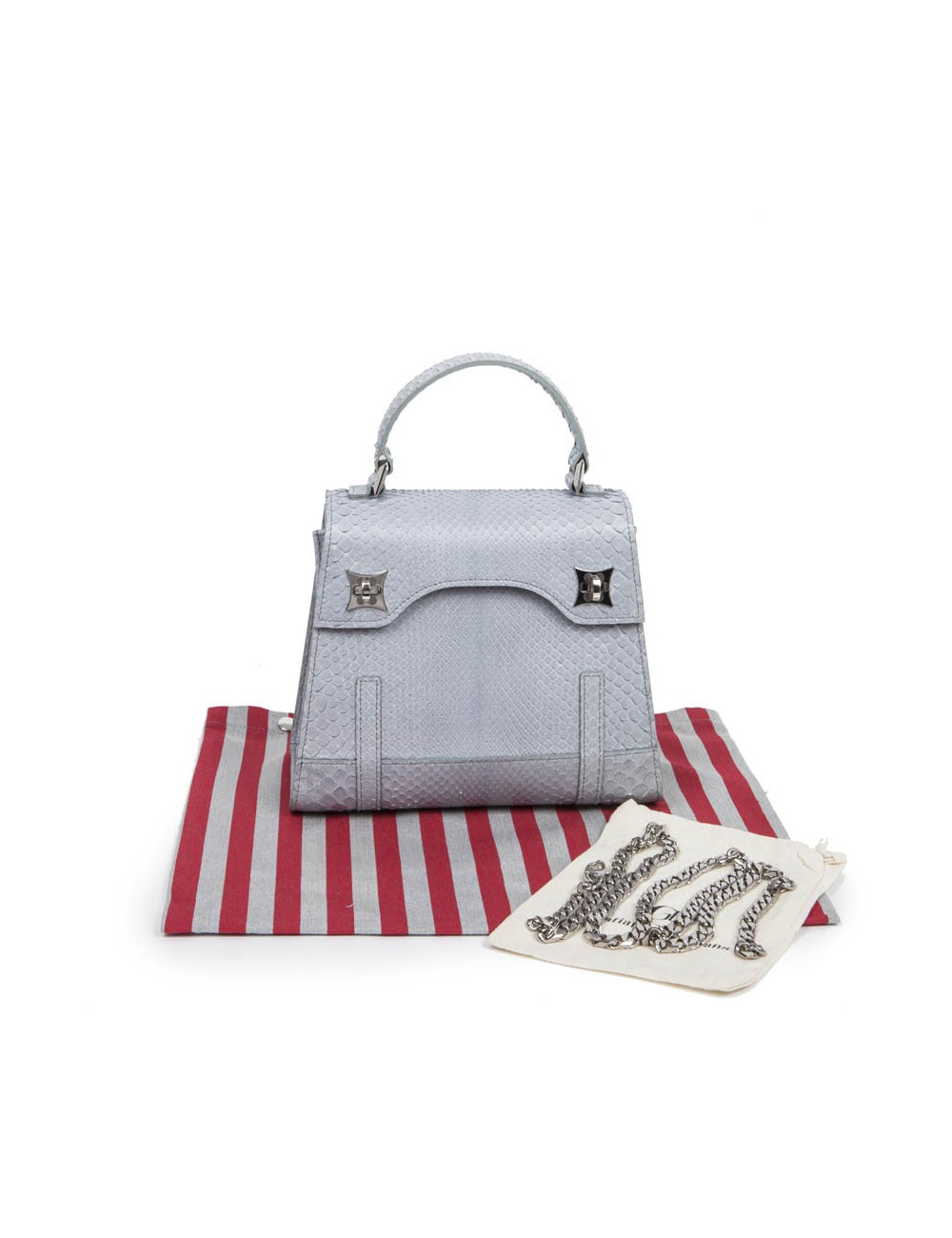 Sac GRATIANNE BASCANS python gris