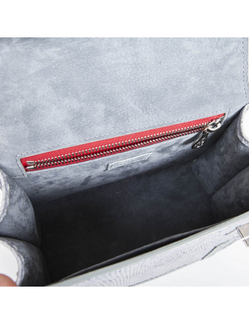 Sac GRATIANNE BASCANS python gris