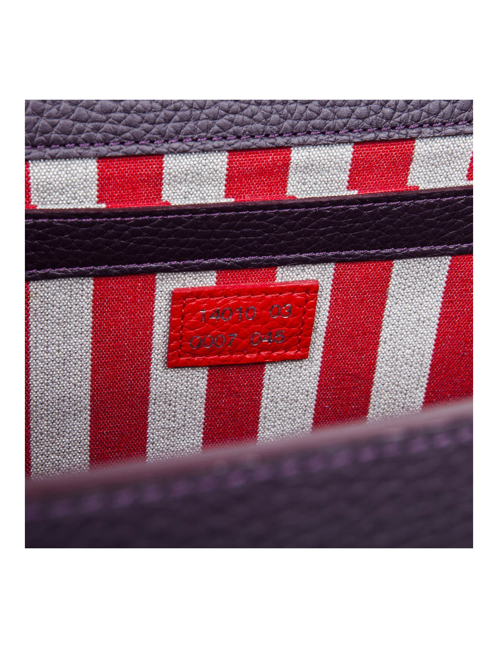 Sac 'Amandine' GRATIANNE BASCANS en cuir grainé raisin