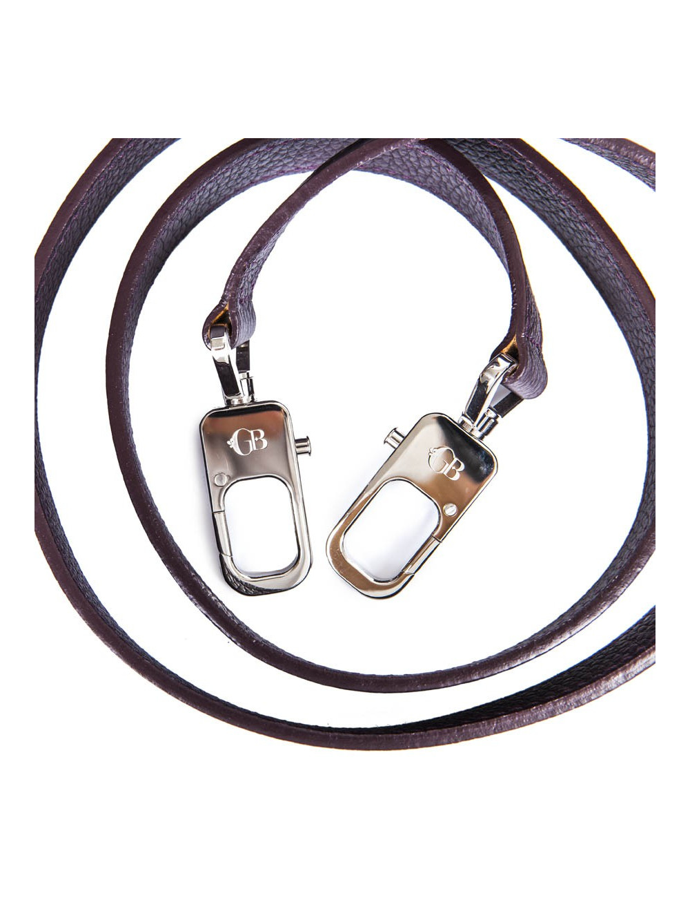 Sac 'Amandine' GRATIANNE BASCANS en cuir grainé raisin