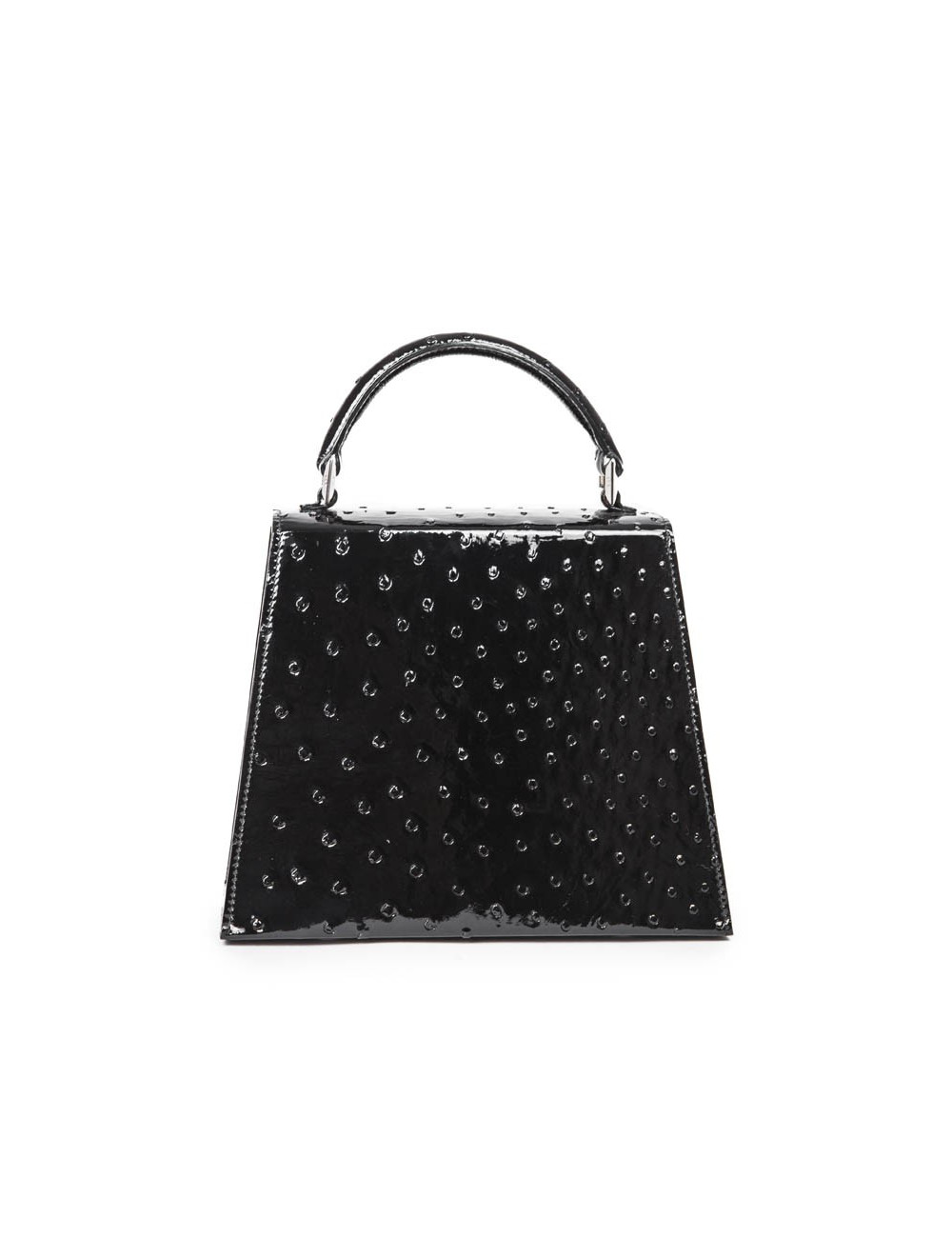 Sac 'BB Amandine' GRATIANNE BASCANS en python noir brillant