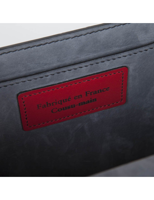 Sac 'BB Amandine' GRATIANNE BASCANS en python noir brillant