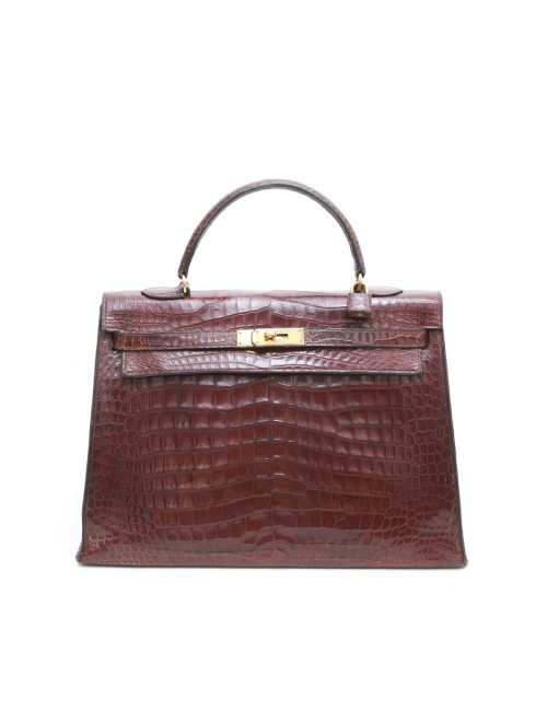 Kelly 35 HERMES Année 1959 marron Vintage