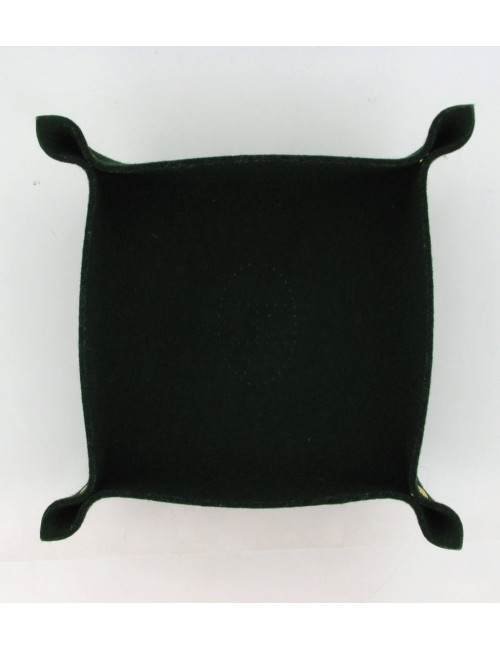 Vide poche HERMES en feutrine verte