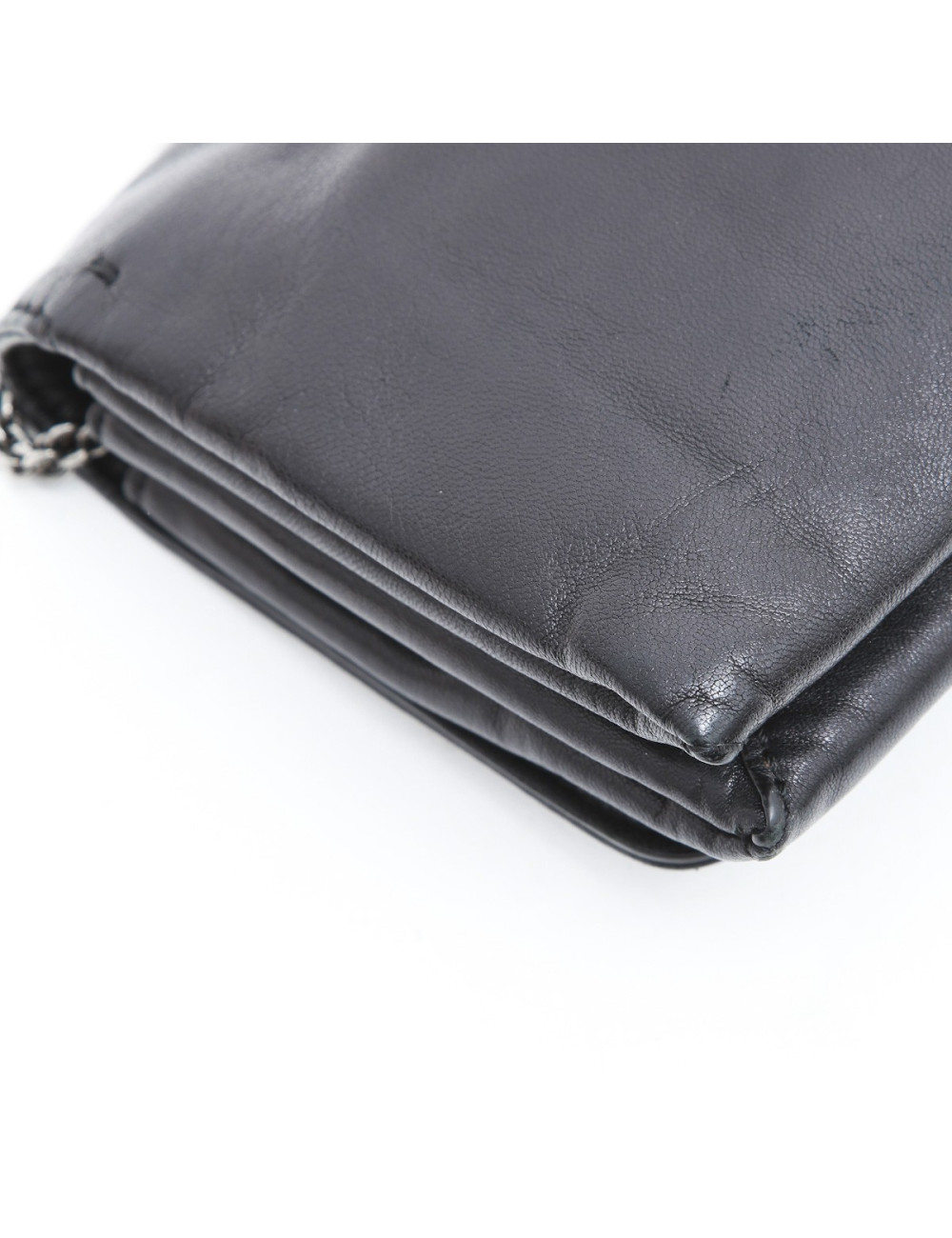 Pochette VALENTINO en cuir noir